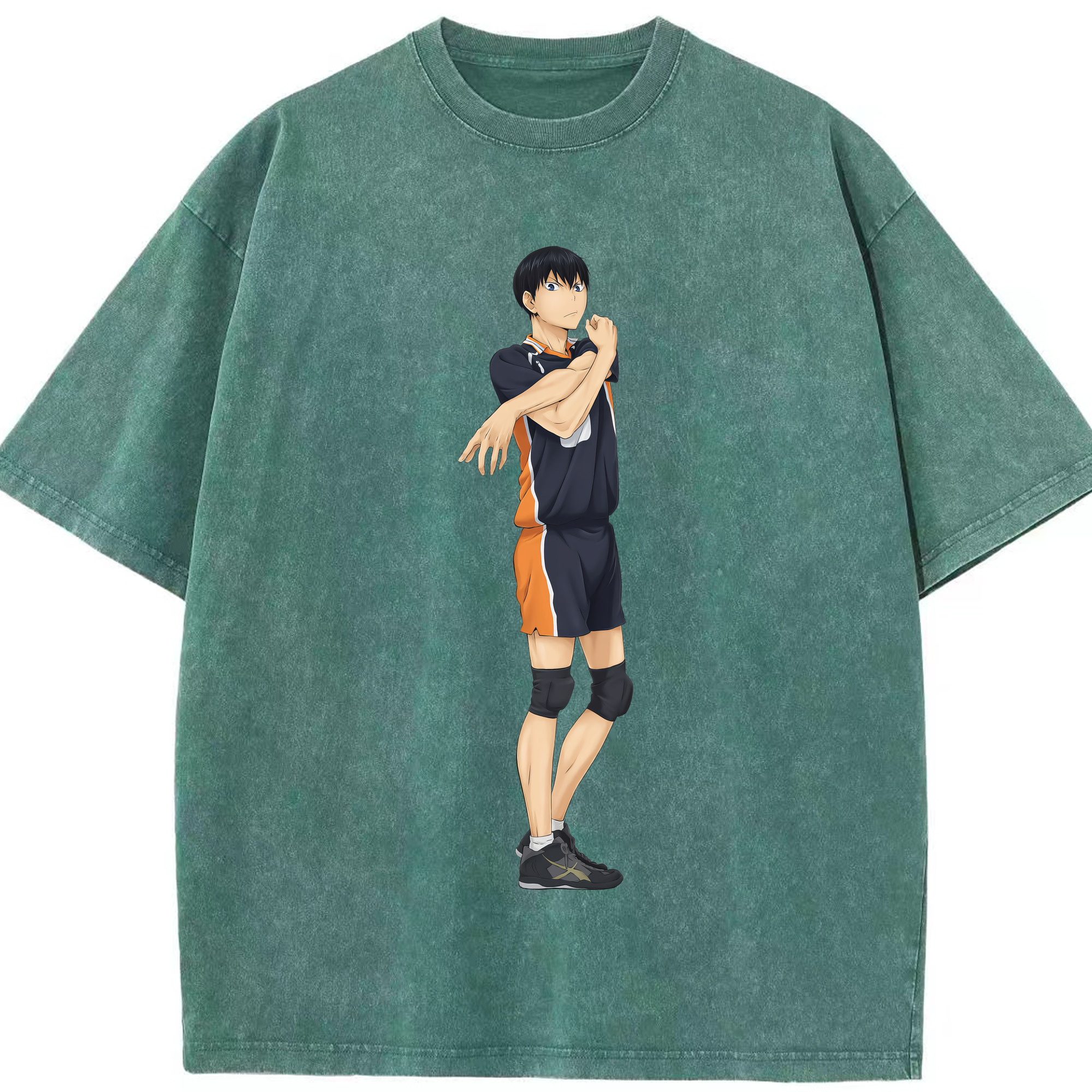 （画像用） ハイキュー!! Haikyu!! 綿100% ヴィンテージ風 半袖Tシャツ（フロントプリント）